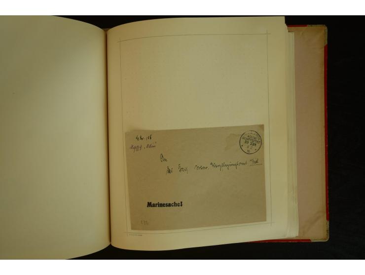 1896/1918, umfangreiche Sammlung mit über 670 Briefen, Karten und Ganzsachen, dabei viel frühe Post inkl. Post aus den Koloni