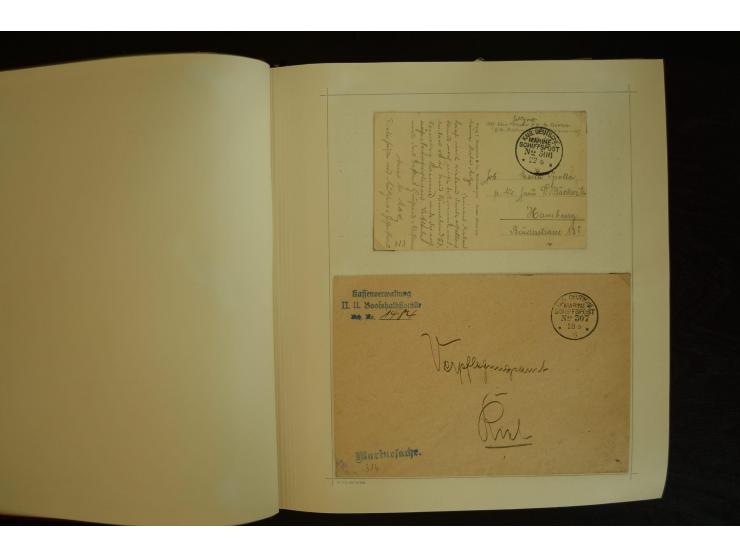 1896/1918, umfangreiche Sammlung mit über 670 Briefen, Karten und Ganzsachen, dabei viel frühe Post inkl. Post aus den Koloni