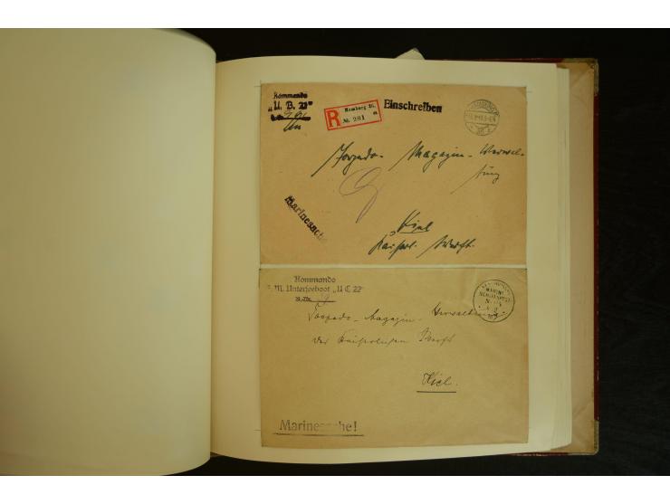 1896/1918, umfangreiche Sammlung mit über 670 Briefen, Karten und Ganzsachen, dabei viel frühe Post inkl. Post aus den Koloni