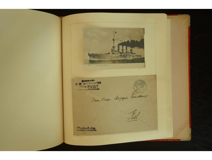 1896/1918, umfangreiche Sammlung mit über 670 Briefen, Karten und Ganzsachen, dabei viel frühe Post inkl. Post aus den Koloni