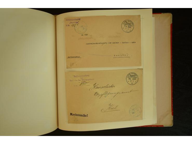 1896/1918, umfangreiche Sammlung mit über 670 Briefen, Karten und Ganzsachen, dabei viel frühe Post inkl. Post aus den Koloni