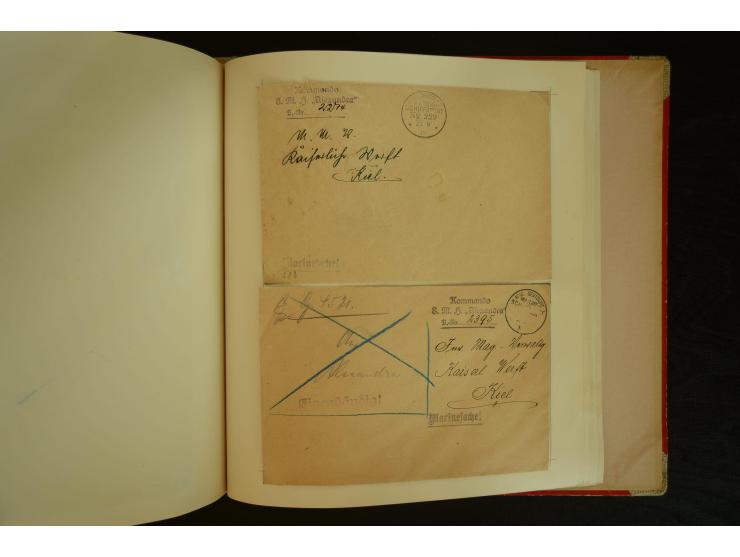 1896/1918, umfangreiche Sammlung mit über 670 Briefen, Karten und Ganzsachen, dabei viel frühe Post inkl. Post aus den Koloni