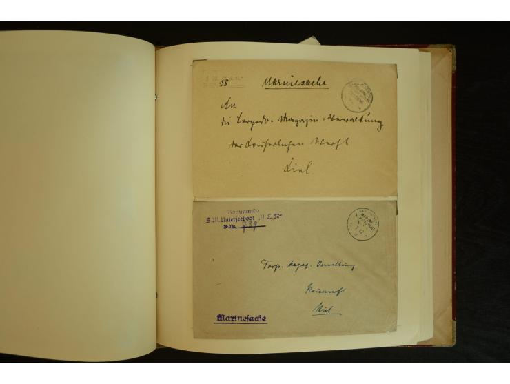 1896/1918, umfangreiche Sammlung mit über 670 Briefen, Karten und Ganzsachen, dabei viel frühe Post inkl. Post aus den Koloni