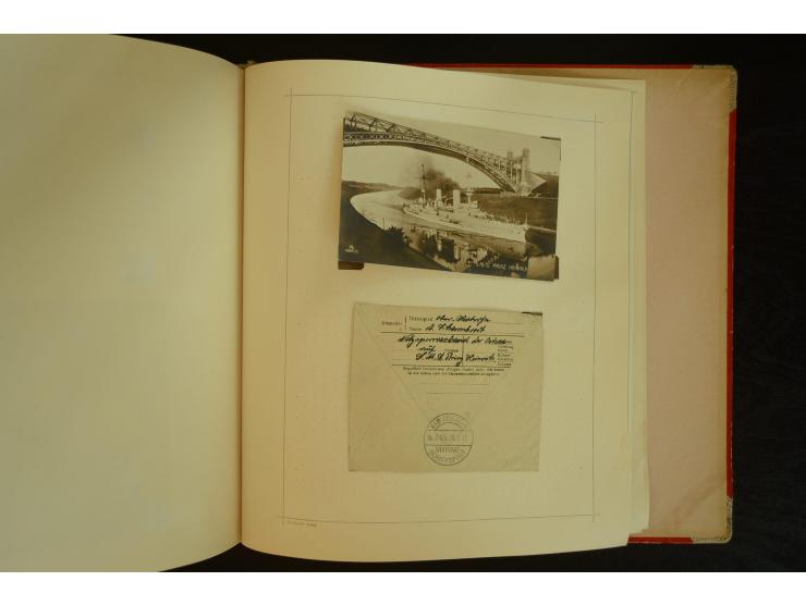 1896/1918, umfangreiche Sammlung mit über 670 Briefen, Karten und Ganzsachen, dabei viel frühe Post inkl. Post aus den Koloni