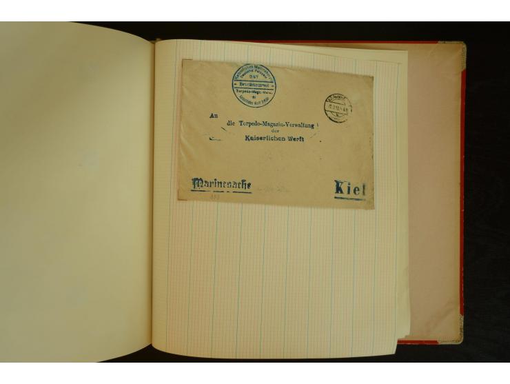 1896/1918, umfangreiche Sammlung mit über 670 Briefen, Karten und Ganzsachen, dabei viel frühe Post inkl. Post aus den Koloni