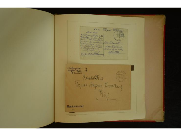 1896/1918, umfangreiche Sammlung mit über 670 Briefen, Karten und Ganzsachen, dabei viel frühe Post inkl. Post aus den Koloni