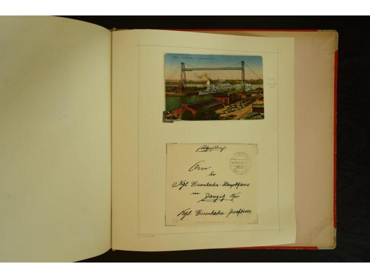 1896/1918, umfangreiche Sammlung mit über 670 Briefen, Karten und Ganzsachen, dabei viel frühe Post inkl. Post aus den Koloni