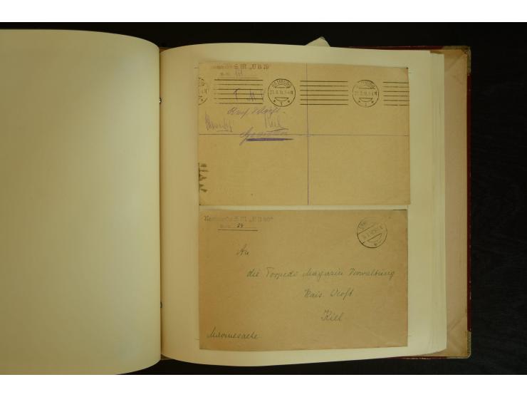 1896/1918, umfangreiche Sammlung mit über 670 Briefen, Karten und Ganzsachen, dabei viel frühe Post inkl. Post aus den Koloni