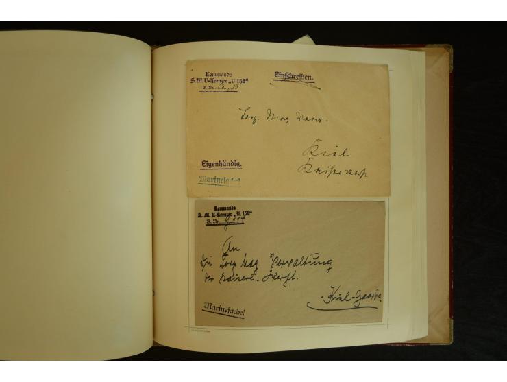 1896/1918, umfangreiche Sammlung mit über 670 Briefen, Karten und Ganzsachen, dabei viel frühe Post inkl. Post aus den Koloni