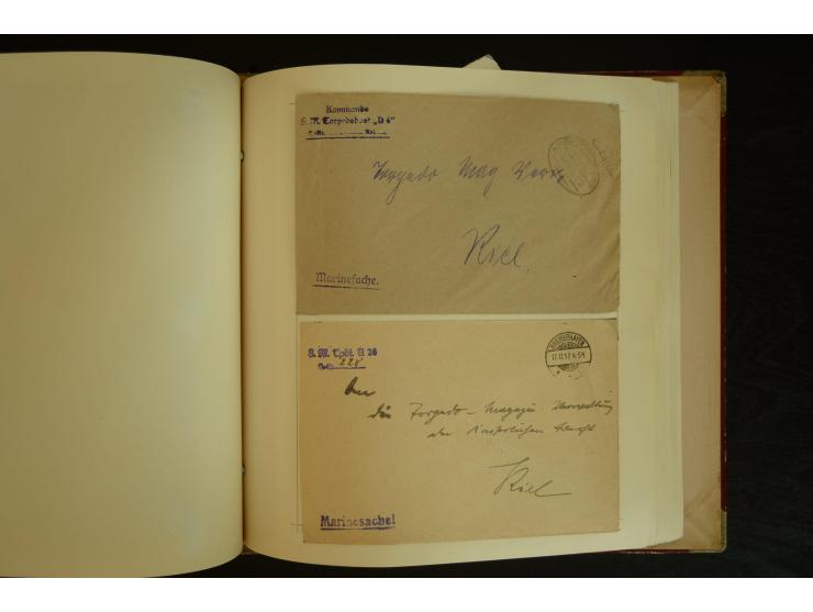 1896/1918, umfangreiche Sammlung mit über 670 Briefen, Karten und Ganzsachen, dabei viel frühe Post inkl. Post aus den Koloni