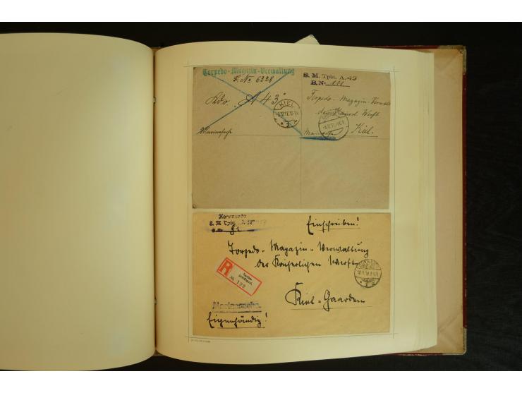 1896/1918, umfangreiche Sammlung mit über 670 Briefen, Karten und Ganzsachen, dabei viel frühe Post inkl. Post aus den Koloni