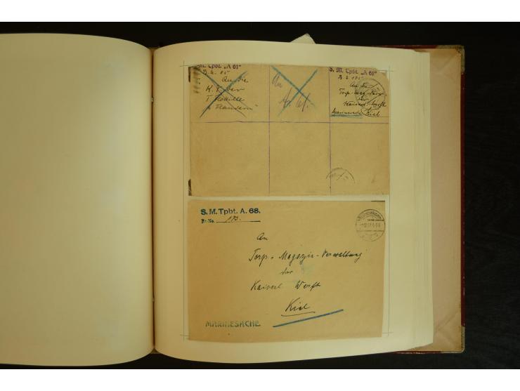 1896/1918, umfangreiche Sammlung mit über 670 Briefen, Karten und Ganzsachen, dabei viel frühe Post inkl. Post aus den Koloni