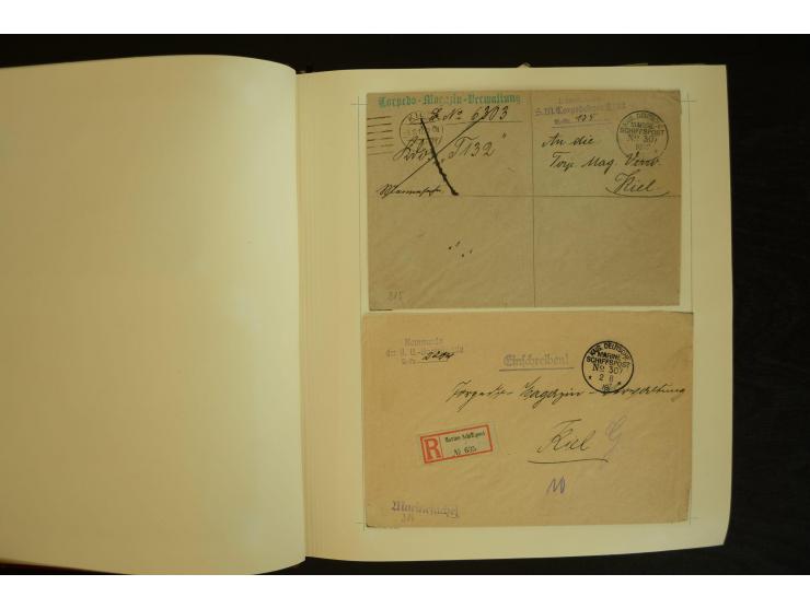 1896/1918, umfangreiche Sammlung mit über 670 Briefen, Karten und Ganzsachen, dabei viel frühe Post inkl. Post aus den Koloni