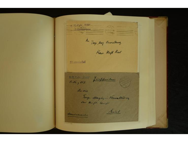 1896/1918, umfangreiche Sammlung mit über 670 Briefen, Karten und Ganzsachen, dabei viel frühe Post inkl. Post aus den Koloni
