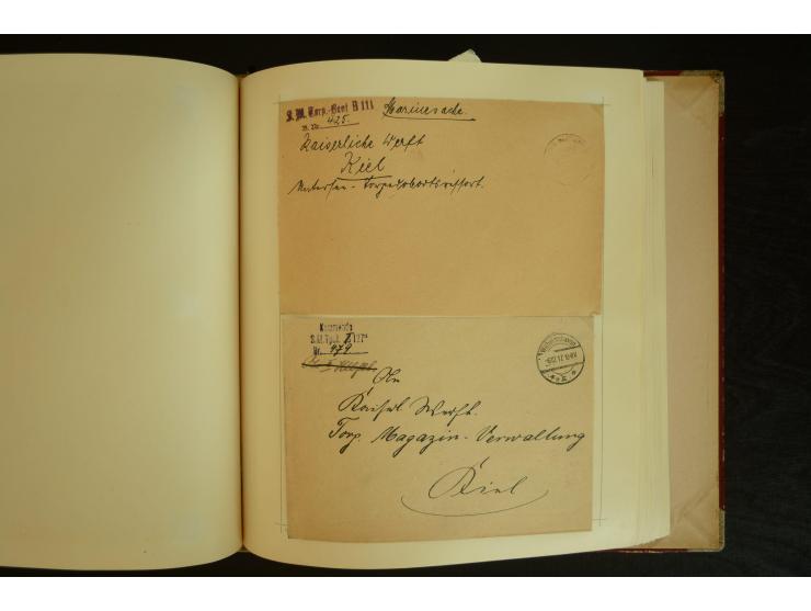 1896/1918, umfangreiche Sammlung mit über 670 Briefen, Karten und Ganzsachen, dabei viel frühe Post inkl. Post aus den Koloni