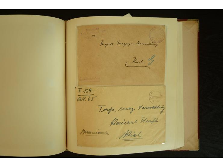 1896/1918, umfangreiche Sammlung mit über 670 Briefen, Karten und Ganzsachen, dabei viel frühe Post inkl. Post aus den Koloni