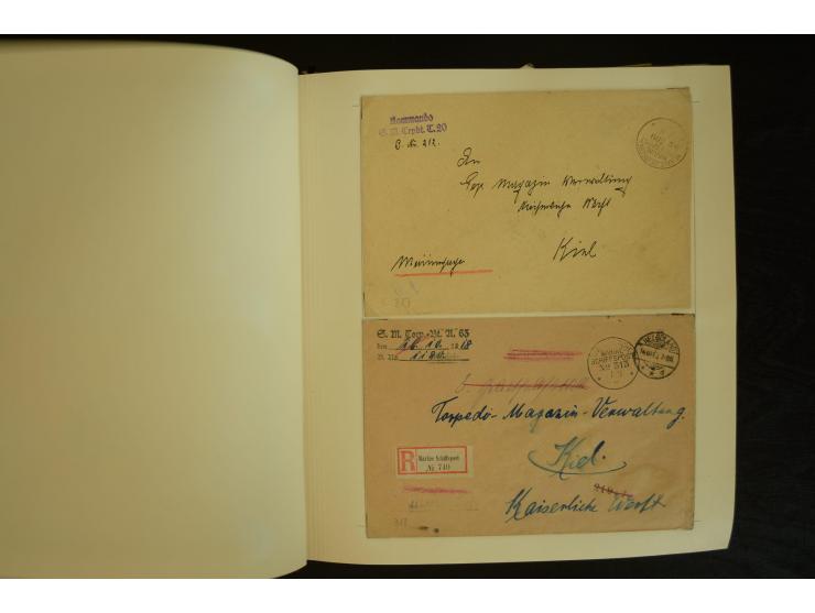 1896/1918, umfangreiche Sammlung mit über 670 Briefen, Karten und Ganzsachen, dabei viel frühe Post inkl. Post aus den Koloni