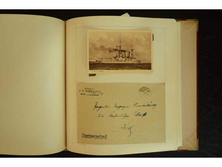 1896/1918, umfangreiche Sammlung mit über 670 Briefen, Karten und Ganzsachen, dabei viel frühe Post inkl. Post aus den Koloni