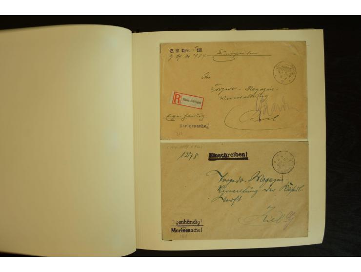 1896/1918, umfangreiche Sammlung mit über 670 Briefen, Karten und Ganzsachen, dabei viel frühe Post inkl. Post aus den Koloni