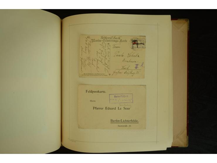1896/1918, umfangreiche Sammlung mit über 670 Briefen, Karten und Ganzsachen, dabei viel frühe Post inkl. Post aus den Koloni
