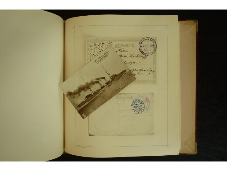 1896/1918, umfangreiche Sammlung mit über 670 Briefen, Karten und Ganzsachen, dabei viel frühe Post inkl. Post aus den Koloni