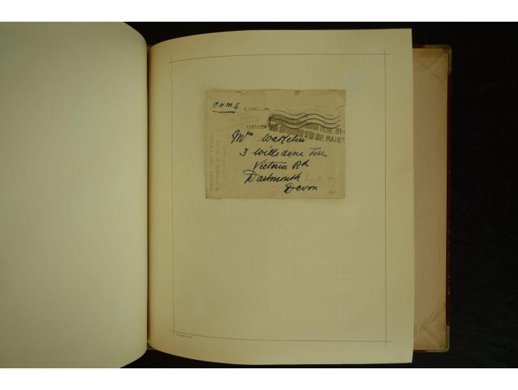 1896/1918, umfangreiche Sammlung mit über 670 Briefen, Karten und Ganzsachen, dabei viel frühe Post inkl. Post aus den Koloni