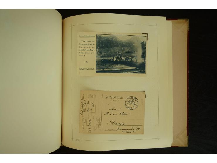 1896/1918, umfangreiche Sammlung mit über 670 Briefen, Karten und Ganzsachen, dabei viel frühe Post inkl. Post aus den Koloni
