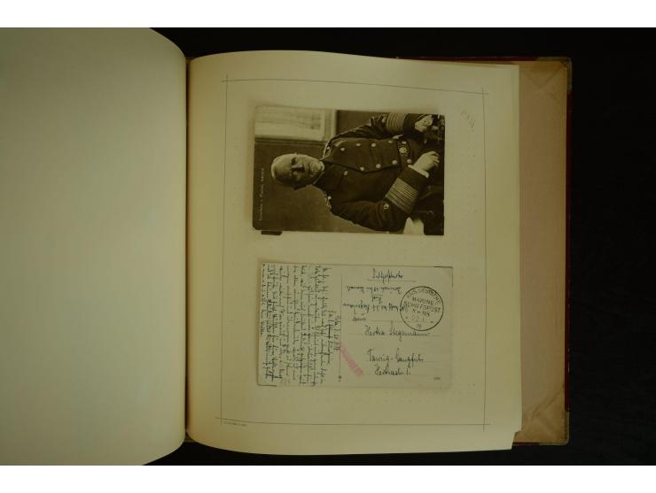 1896/1918, umfangreiche Sammlung mit über 670 Briefen, Karten und Ganzsachen, dabei viel frühe Post inkl. Post aus den Koloni