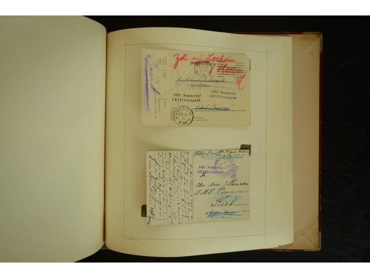 1896/1918, umfangreiche Sammlung mit über 670 Briefen, Karten und Ganzsachen, dabei viel frühe Post inkl. Post aus den Koloni
