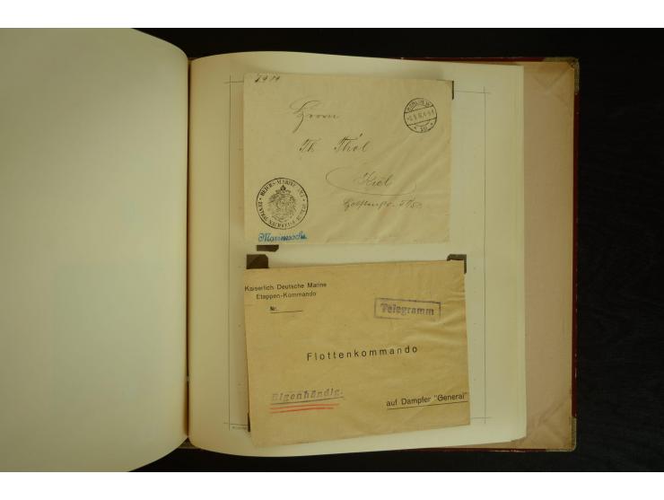 1896/1918, umfangreiche Sammlung mit über 670 Briefen, Karten und Ganzsachen, dabei viel frühe Post inkl. Post aus den Koloni
