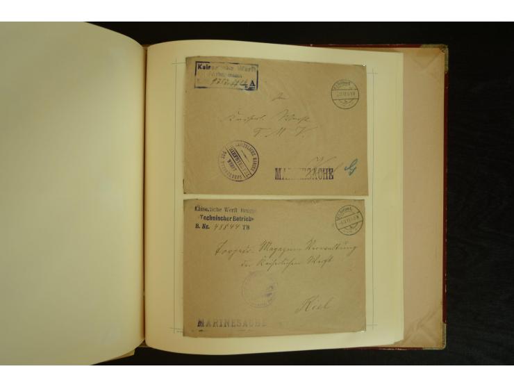 1896/1918, umfangreiche Sammlung mit über 670 Briefen, Karten und Ganzsachen, dabei viel frühe Post inkl. Post aus den Koloni
