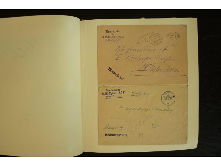 1896/1918, umfangreiche Sammlung mit über 670 Briefen, Karten und Ganzsachen, dabei viel frühe Post inkl. Post aus den Koloni