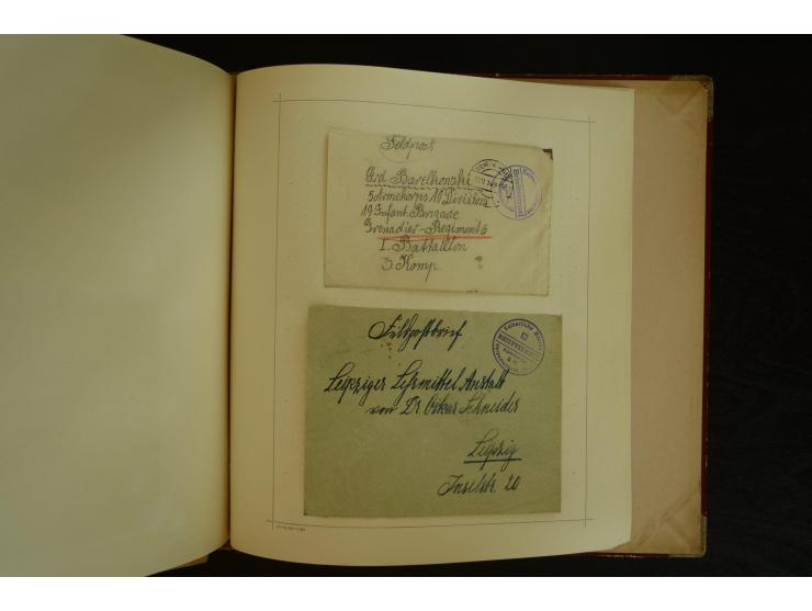 1896/1918, umfangreiche Sammlung mit über 670 Briefen, Karten und Ganzsachen, dabei viel frühe Post inkl. Post aus den Koloni