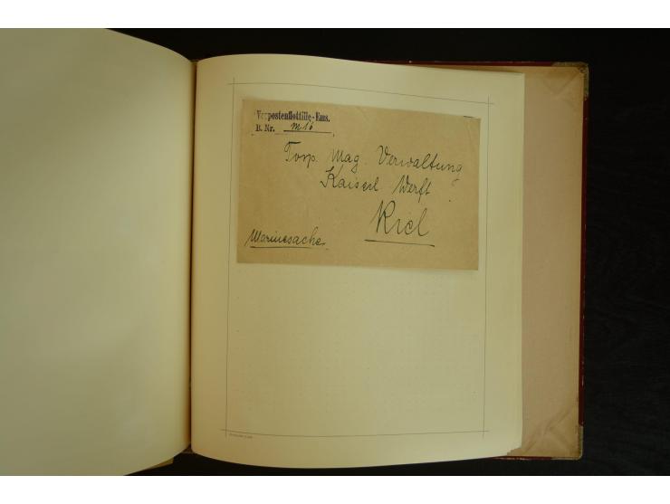 1896/1918, umfangreiche Sammlung mit über 670 Briefen, Karten und Ganzsachen, dabei viel frühe Post inkl. Post aus den Koloni