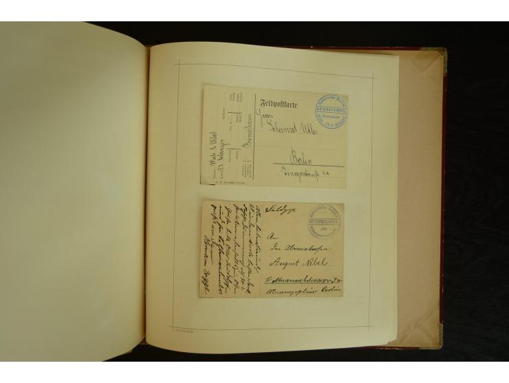 1896/1918, umfangreiche Sammlung mit über 670 Briefen, Karten und Ganzsachen, dabei viel frühe Post inkl. Post aus den Koloni