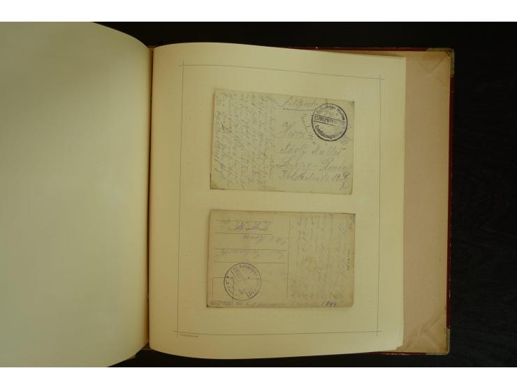 1896/1918, umfangreiche Sammlung mit über 670 Briefen, Karten und Ganzsachen, dabei viel frühe Post inkl. Post aus den Koloni
