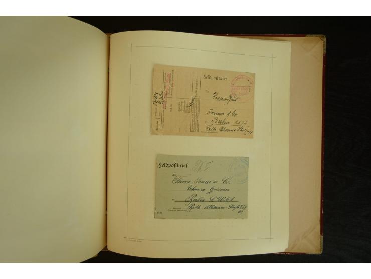 1896/1918, umfangreiche Sammlung mit über 670 Briefen, Karten und Ganzsachen, dabei viel frühe Post inkl. Post aus den Koloni