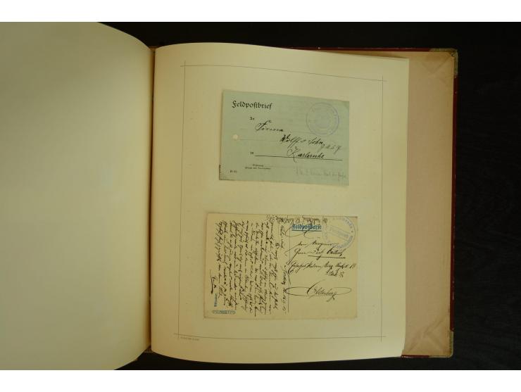 1896/1918, umfangreiche Sammlung mit über 670 Briefen, Karten und Ganzsachen, dabei viel frühe Post inkl. Post aus den Koloni