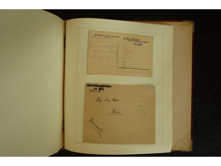 1896/1918, umfangreiche Sammlung mit über 670 Briefen, Karten und Ganzsachen, dabei viel frühe Post inkl. Post aus den Koloni