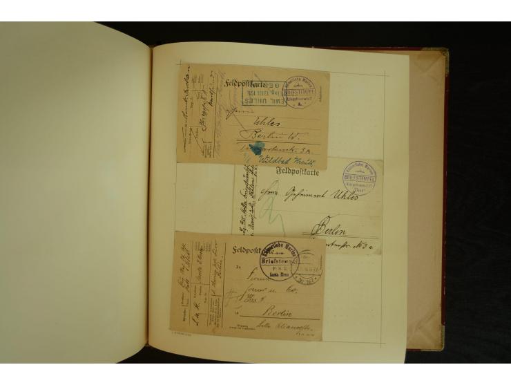 1896/1918, umfangreiche Sammlung mit über 670 Briefen, Karten und Ganzsachen, dabei viel frühe Post inkl. Post aus den Koloni
