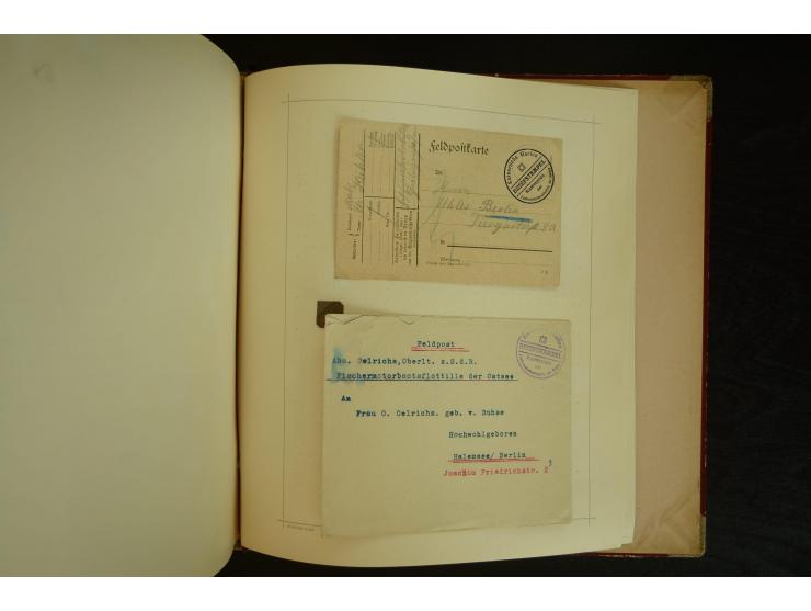 1896/1918, umfangreiche Sammlung mit über 670 Briefen, Karten und Ganzsachen, dabei viel frühe Post inkl. Post aus den Koloni