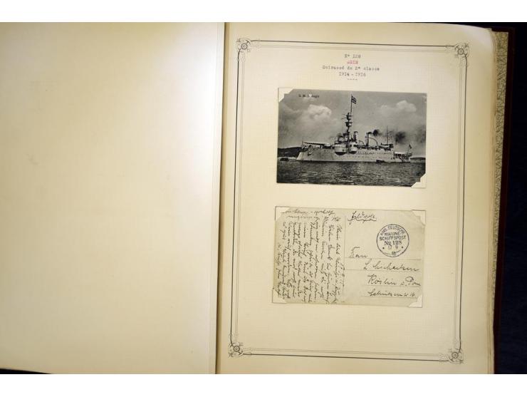 1914/1918, interessante Sammlung mit ca. 380 Briefen und Karten auf Albenblättern mit frz. Beschriftung, dabei bessere Nummer
