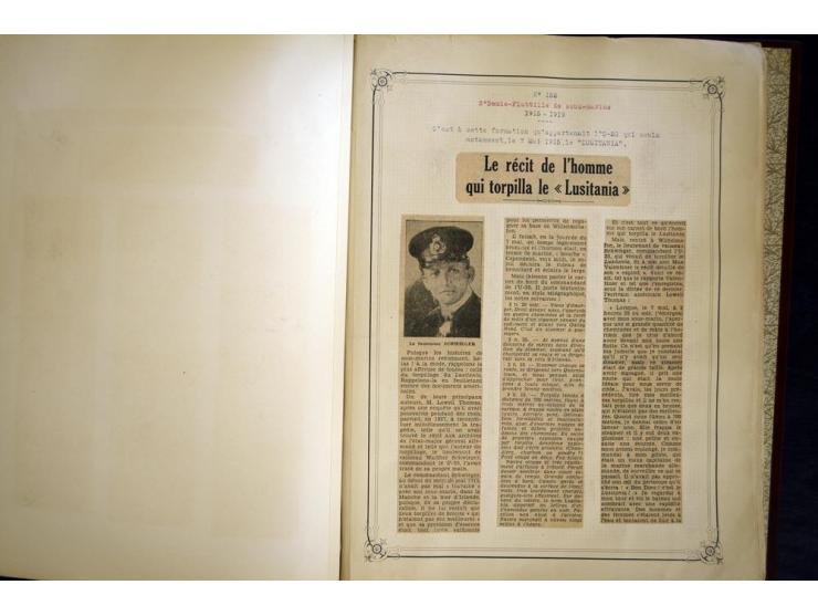 1914/1918, interessante Sammlung mit ca. 380 Briefen und Karten auf Albenblättern mit frz. Beschriftung, dabei bessere Nummer