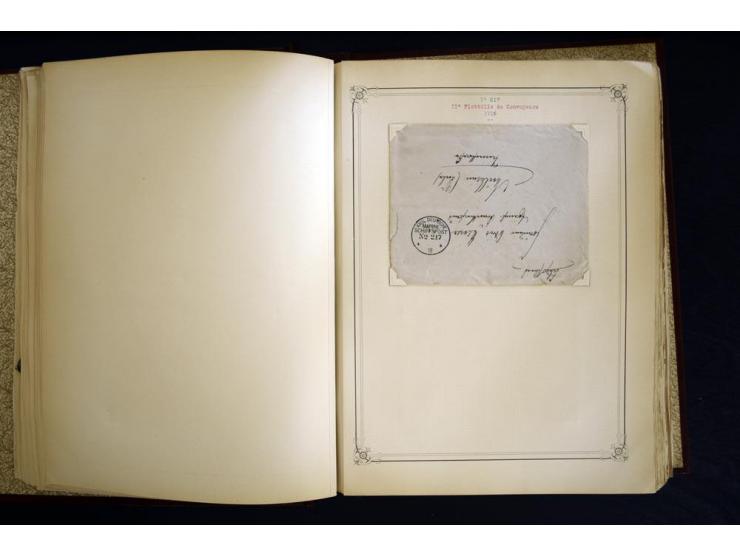 1914/1918, interessante Sammlung mit ca. 380 Briefen und Karten auf Albenblättern mit frz. Beschriftung, dabei bessere Nummer