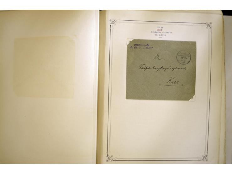 1914/1918, interessante Sammlung mit ca. 380 Briefen und Karten auf Albenblättern mit frz. Beschriftung, dabei bessere Nummer