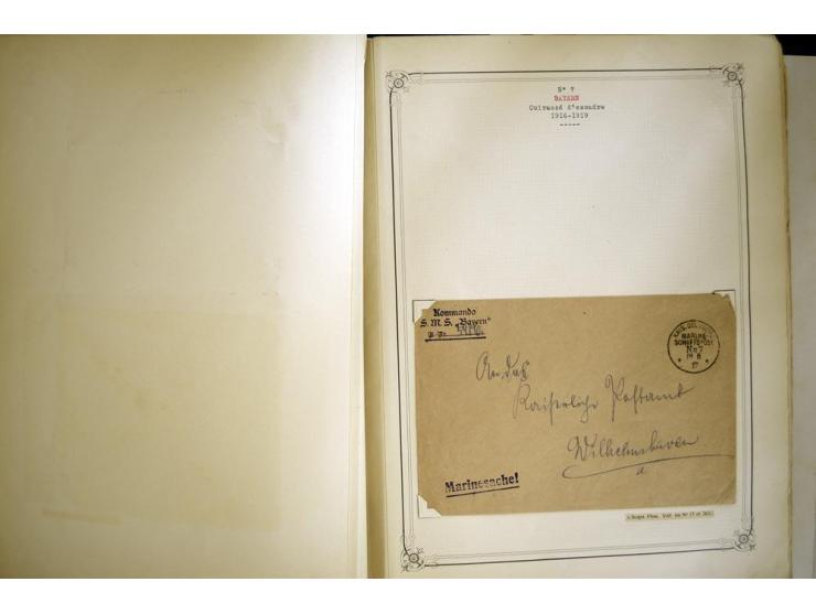 1914/1918, interessante Sammlung mit ca. 380 Briefen und Karten auf Albenblättern mit frz. Beschriftung, dabei bessere Nummer