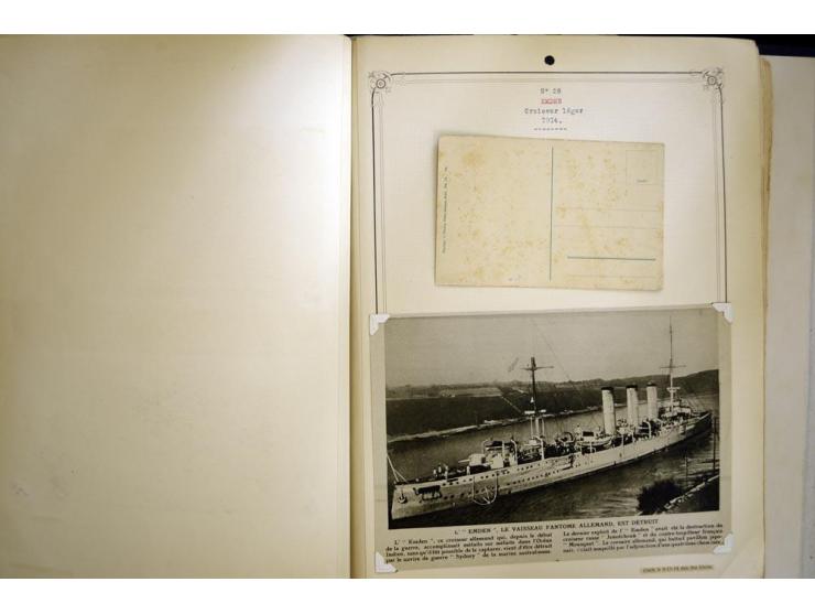1914/1918, interessante Sammlung mit ca. 380 Briefen und Karten auf Albenblättern mit frz. Beschriftung, dabei bessere Nummer