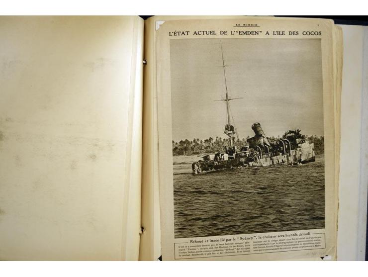 1914/1918, interessante Sammlung mit ca. 380 Briefen und Karten auf Albenblättern mit frz. Beschriftung, dabei bessere Nummer