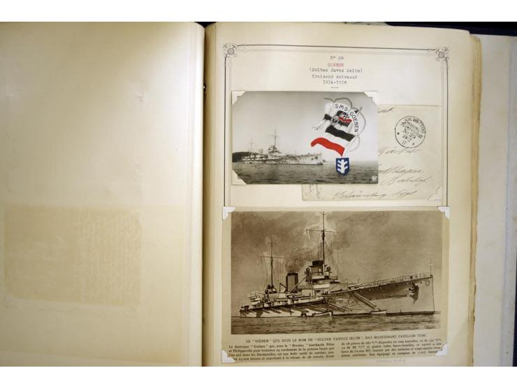 1914/1918, interessante Sammlung mit ca. 380 Briefen und Karten auf Albenblättern mit frz. Beschriftung, dabei bessere Nummer