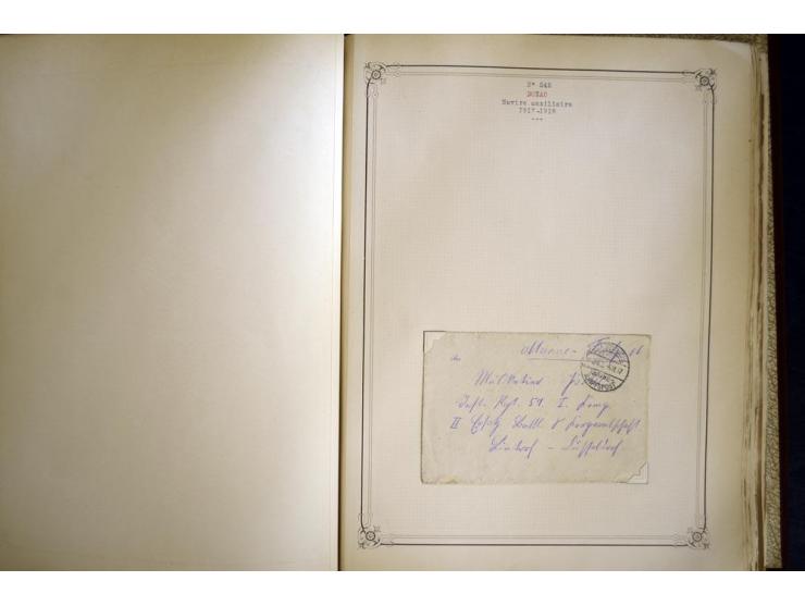 1914/1918, interessante Sammlung mit ca. 380 Briefen und Karten auf Albenblättern mit frz. Beschriftung, dabei bessere Nummer